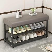 ราคา ชั้นวางรองเท้าพร้อมเบาะนั่ง ที่เก็บรองเท้า เก้าอี้นั่งใส่รองเท้า พร้อมชั้นวางรองเท้า 2 ชั้น ประหยัดพื้นที่ เบาะนุ่มสบาย (58000300357)