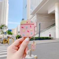 ราคา Creative Ice Cream Popsicle AirPods Pro 1st Generation 2nd Generation 3 เหมาะสําหรับ Apple หูฟังกรณีบลูทูธซิลิโคนป้องกันกรณี 25.11.25 (56352050789)