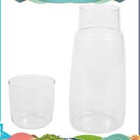 ราคา ชุดโถเก็บน้ําข้างเตียงแบบใสพร้อมแก้วน้ําสําหรับเตียงนอนในห้องนอน, โถเก็บน้ํากลางคืนพร้อมแก้ว, พร้อมชุดถ้วย (55502466158)