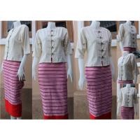 ราคา เสื้อกาสะลอง เสื้อผ้าชินมัย สีดิบ เสื้อกลิ่นกาสะลอง กระดุมจีน (2676224870)