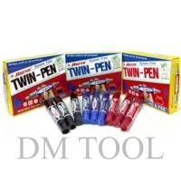 ราคา ปากกาเคมี ปากกาเมจิก 2 หัวตราม้า “สีน้ำเงิน, สีแดง, สีดำ” แพ็ค 12 ด้าม (23028742394)