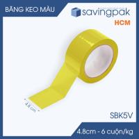 ราคา SBK5V - คอมโบเทปสี 4.8 ซม. 6 ม้วน 1กก./6 ม้วน - สีเหลือง - เทปบรรจุ -S.BK5V (50952213299)