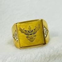 ราคา แหวนพญาครุฑ แหวน พญาครุฑ ทำจากสแตนเลส18K มี 5 ไซส์ (51402298839)