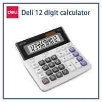ราคา Deli Big Button 12-digit Calculator Big Screen Multifunctional Solar Battery Powered TE301 (28857565685)