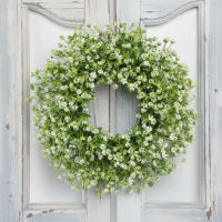 ราคา พวงมาลัยดอกไม้ประดิษฐ์แฮนด์เมดสีสันสดใสสําหรับตกแต่งประตูหน้าบ้านงานแต่งงานขนาด 35 ซม. (49100248143)