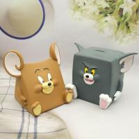 ราคา กระปุกออมสินการ์ตูนสร้างสรรค์ทอมแมวและเมาส์กระปุกออมสินเด็กน่ารักกระปุกออมสินชายหญิงกันกระแทกกระปุกออมสินไวนิล (50651799035)