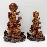 ราคา เจ้าแม่กวนอิมกวนอิมยืนมังกรกวนอิมสีไม้ พระโพธิสัตว์กวนอิม พร้อมส่ง (3280734654)