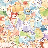 ราคา สติกเกอร์การ์ตูนนกแก้วน่ารัก 40 ชิ้น สำหรับตกแต่งหมวกกันน็อค แล็ปท็อป กันน้ำ (40612765218)