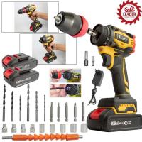 ราคา HORY สว่านไร้สาย สว่านไร้สายแท้ สว่านไฟฟ้าไร้สาย 198V ไขควง ไฟฟ้า สว่านไขควงไร้สาย สว่านไขควงกระแทก สว่านแบตเตอรี่ มอเตอ (41203316512)