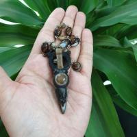 ราคา เพนดูลั่มวัชระหินอาเกต เพนดูลั่ม เพนดูลัม ลูกดิ่ง(Pendulum)อาเกต ดวงตาสวรรค์(Agate) (6563139228)