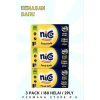 ราคา (3 PACK PACK PACK PACK) NICE FACIAL TISSUE 360 SHEETS 180 แผ่น 2 Ply NICE FACIAL TISSUE 360 บรรจุภัณฑ์ใหม่ (43326362917)