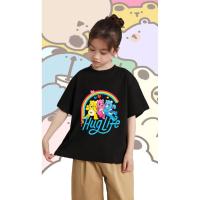 ราคา [Csndice] ขายBear ฤดูร้อนmen bear Care Bears Cheer Bear Hearts And Rainbows T-Shirt เสื้อยืดแฟชั่นคอกลม สบายๆ2024 (26306761286)