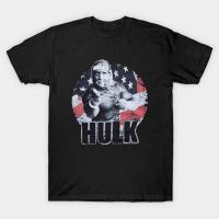 ราคา เสื้อยืด Vintage Hulk Hogan retro T-Shirt แท้ Cotton 100% oversize สวยๆ รัดรูป ดับกลิ่น+ต้านเชื้อ (41167788425)