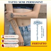 ราคา FRUIT INK รอยสักชั่วคราวกึ่งถาวร ขนาด 11 ซม.x 18 ซม. Aesthetic Motif ฮาลาลขายส่งน้ํา Tattoo Flower Motif เขียน GZ 329 (56952926071)