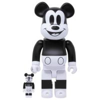ราคา (ผ่อน0%) Bearbrick MICKEY MOUSE BLACK AND WHITE 2020 VER 400% & 100% (9027590185)