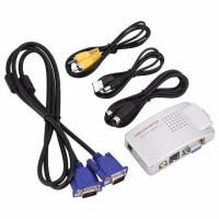 ราคา กล่องแปลงสัญญาณ PC เป็น TV VGA เป็น TV AV RCA กล่องสลับสัญญาณวิดีโอ Composite รองรับ NTSC PAL (2002529406)