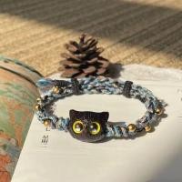 ราคา สร้อยข้อมือถัก ลายคิตตี้ สีดํา น่ารัก ของขวัญสําหรับคู่รัก แฟนสาว (22255873160)