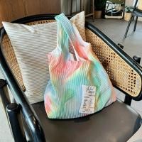 ราคา wyllabrand ส่งต่อ (ชอป390฿) กระเป๋าพลีท กระเป๋าผ้าพลีท ถุงผ้าพลีท สีเรนโบว์ รุ่น honey lemon macaron (27036839349)