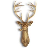 ราคา DAUERHAFT ประติมากรรมผนังหัวกวาง,เรขาคณิต Stag ตกแต่งผนังพร้อมแว่นตาและท่อ, กวางประดิษฐ์เขากวางติดผนังแขวนสําหรับห้องนั่งเล่น (56902612704)