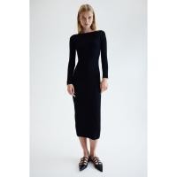 ราคา H&M(เอชแอนด์เอ็ม) ชุดเดรส Bodycon คอเรือ ผู้หญิง 1240250_2 (27225870008)
