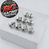 ราคา น็อตชุดสี สมาย 9 ตัว (หัวเรียบ) งานสีสแตนเลส (43609015756)