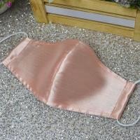 ราคา แมส แมสผ้าไหม แมสปิดปาก แมสปิดจมูก ผ้าปิดจมูก ผ้าปิดปาก mask กรอง3ชั้น มีช่องสอดแผ่นกรอง สีโอรส (3746591604)