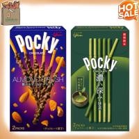 ราคา ป๊อกกี้ อัลมอนด์ ครันซ์ ช็อคโกแลต มัทฉะ ญี่ปุ่น 46g. (2ซองx23g.) Pocky Almond Crush Glico Chocolate Matcha Green tea (25563812129)