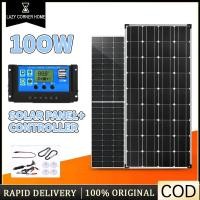 ราคา แผงพลังงานแสงอาทิตย์ 100W กันน้ําเกรด A Monocrystalline Silicon Solar Board กลางแจ้ง IP67 ความต้านทานน้ําสําหรับบ้าน (25196177385)