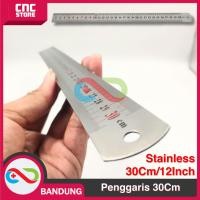 ราคา ไม้บรรทัดเหล็ก / ไม้บรรทัดเหล็ก วิศวกรรมวาด สแตนเลส ไม้บรรทัดเงิน 30 ซม. 60 ซม. THICK (29743025115)