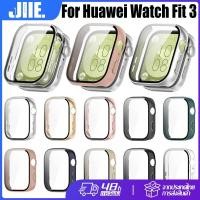 ราคา Huawei Watch Fit3 เคส สําหรับ Huawei Watch Fit3 กรณีกระจกนิรภัย Huawei Watch Fit3 เคสพีซี TPU Protector Shell (28812340046)