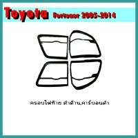 ราคา ครอบไฟท้าย FORTUNER 2012-2014 คาร์บอนดำ (6395363475)