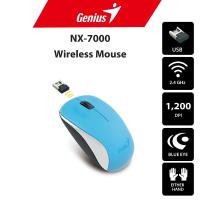 ราคา Genius Mouse NX-7000 สีฟ้า เมาส์ไร้สาย Wireless Mouse 2.4GHz 1200 DPI พร้อม USB Receiver (27439825586)