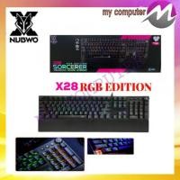 ราคา NUBWO X28 Socerer RGB Edition Gaming Keyboard คีย์บอร์ดเกมมิ่ง ปุ่มแมคคานิคอล (5539005319)