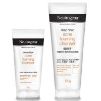 ราคา นูโทรจีนา ดีพ คลีน แอคเน่ โฟมมิ่ง คลีนเซอร์ โฟมล้างหน้า ขนาด 40 กรัม และ ขนาด 100 กรัม Neutrogena. (25463060384)