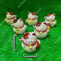 ราคา กระปุกออมสิน เซรามิค แมวกวักญี่ปุ่นนำโชค ตุ๊กตาแมว กระปุกออมสินแมว (10085760732)