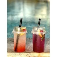 ราคา แก้วน้ำ แก้วพลาสติก 22 ออนซ์ ปาก95 ทรงคลาสสิค พร้อมฝา พร้อมหลอด ( 500ชุด) ยกลัง (12846105939)