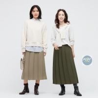 ราคา Uniqlo กระโปรงพลีทกว้าง มือสองงานแบรนด์ (20660711380)