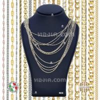 ราคา N0X18K-N0X สร้อยคอทองคำแท้ ITALY 750 รุ่น แท่งทอง สองกษัตริย์ WG120 (23641517659)