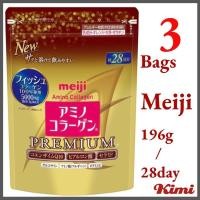 ราคา EXP:2027/033 Bags Meiji Amino Collagen Premium 196g/28day เมจิ อะมิโน คอลลาเจน ชนิดผง คอลลาเจนเปปไทด์ บำรุงผิว ลดริ้วร (28663524627)