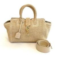 ราคา Authentic YSL baby raffia cabas bag (41809719668)