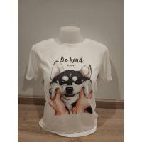 ราคา เสื้อยืดน้องหมาไซบีเรียนถูกจับแก้ม (19908601432)