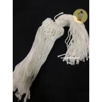 ราคา สายสิญจน์ ผูกข้อมือสำเร็จรูป ด้ายผูกข้อมือ ด้ายตัวหนอนขาว มัดละ 100 เส้น เส้นเล็ก (16255048504)