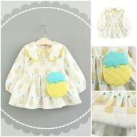 ราคา ❤❤พร้อมส่ง❤❤เดรสสับปะรด+กระเป๋าข้าง (2078020318)