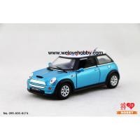 ราคา โมเดลรถ Mini Cooper S สีฟ้า Scale 1:28 (25110086115)