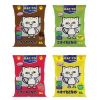 ราคา Kat-To แคตโตะ ทรายแมว กลิ่นเลม่อน กาแฟ แอปเปิ้ล และสตรอเบอรี่ ขนาด 5 และ 10 ลิตร (27884393217)
