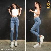 ราคา G027 กางเกงยีนส์เอวสูงพิเศษผ้ายีนส์ยืดทรงเดฟ Lady Skinny Stretch​ Denim​ (Gasoline & Garage)ปั๊มน้ำมันแก๊สโซลีน (G) (19175485616)