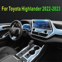 ราคา For Toyota Highlander Accessories interior Thin film transparent TPU Gear Panel Center Console Anti (54853718559)