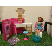 ราคา Barbie Salon Playset เซ็ตเสริมสวย พร้อมตุ๊กตา มือสอง สภาพดี (48753752735)