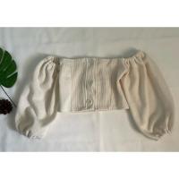 ราคา เสื้อครอป ครอปแขนตุ๊กตา เสื้อครอปเเขนยาว (19885956132)