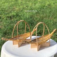 ราคา เปลไม้ไผ่จัดจานอาหารมีขาตั้ง (24993333950)